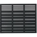 Plus Sichtschutzelement 176 x 140 cm Schwarz/Holz