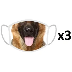 FERA 3x Schutzmaske Deutscher Schäferhund