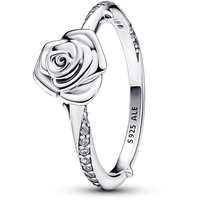 Pandora Damenring Blühende Rose silber 54/17,2