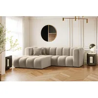 Kaiser Möbel Ecksofa L-form Sofa Grand Modular Stoff Haga und Salvador, Große Auswahl an Farben, moderner Stil, modular beige
