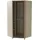 beautysofa Eckschrank 95 x 195 x 95 cm Grün
