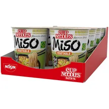 Nissin Fertiggericht Cup Noodles, Miso, Vegetable, je 67g, 8 Stück