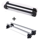 VDP Dachträger, Skiträger VDP-S6 6 Paar Ski + Dachträger Menabo Tema kompatibel mit Daihatsu Cuore ab 2007