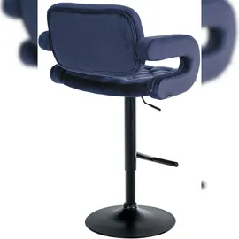 CLP Barhocker Dublin Mit Samt-Bezug I Höhenverstellbar