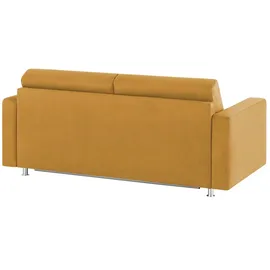 Sofa.de Schlafsofa aus Mikrofaser ¦ gelb ¦ Maße (cm): B: 195 H: 84 T: 100.0