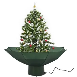 vidaXL Schneiender Weihnachtsbaum mit Schirmfuß Grün 75 cm