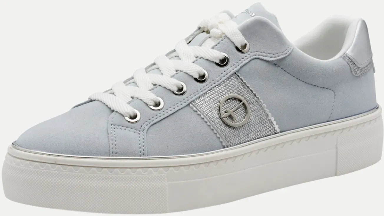 Sneaker mit Logo-Applikation Blau 41