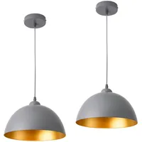 Lux.pro Hängeleuchte Toulon Metall Grau-Gold
