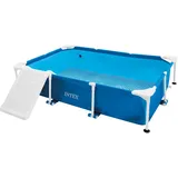 Intex 48404GN Hundepool Set (229x152x45,7cm) inkl. Filterpumpe, Rampe & Abdeckung