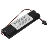 AccuCell Notleuchtenakku NiMH 4,8V 1100mAh L2x2 Mignon AA mit 150mm Kabel passend für Elubat swiss 137 875