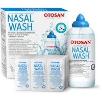 OTOSAN Nasendusche Set zur Nasenspülung und Reinigung der Nase mit 30 Sachets Nasenspülsalz Beutel