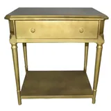 Casa Padrino Nachtschrank mit Schublade 66 x 50 x 68 cm Gold