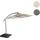 Mendler Marbella Ø 300 cm creme-weiß inkl. Ständer