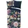 DESCANSO Fiori Blumen Blau 155 x 220 cm + 80 x 80 cm