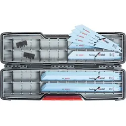 20-tlg. Säbelsägeblätter ToughBox Top Seller for Wood and Metal - weiß/blau