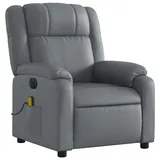 vidaXL Massagesessel Elektrisch Kunstleder 95 x 99 x 95 cm Grau