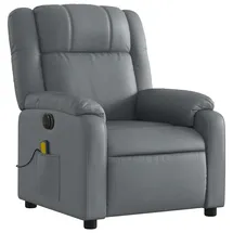 vidaXL Massagesessel Elektrisch Kunstleder 95 x 99 x 95 cm Grau