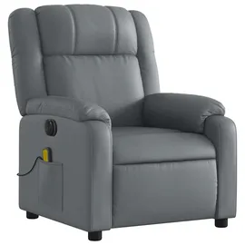 vidaXL Massagesessel Elektrisch Kunstleder 95 x 99 x 95 cm Grau