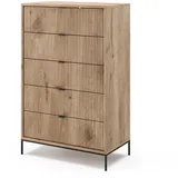 Vicco Kommode Eliza 76 x 120 cm mit 5 Schubladen