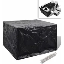 vidaXL Gartenmöbel-Abdeckung 113 x 73 x 113 cm Schwarz