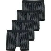 SCHIESSER Original Classics Feinripp Boxershorts schwarz M 4er Pack
