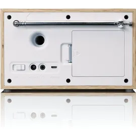 Lenco DAR-017WH - Kompaktes und stilvolles DAB+/FM-Radio mit Bluetooth Tischradio