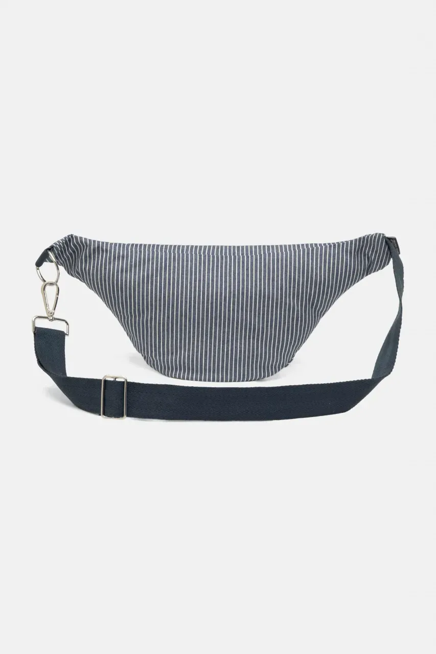Derbe Bauchtasche Bauchbüddel Fisher Navy Blau Weiß Gestreift