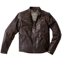 Spidi Garage Motorrad Lederjacke, braun, Größe 48 für Männer