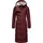 Ragwear Damen, atmungsaktiver Wintermantel warmer wasserdichter Steppmantel lang mit Kapuze Pavla Long Intl Wine Red Gr. XL - XL