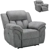 Sessel - grau - elektrische Relaxfunktion Sessel Cocktailsessel Fernsehsessel