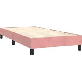 vidaXL Boxspringbett 100 x 200 cm Rosa