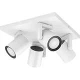 Philips Hue Deckenstrahler 929003808201 Argenta GU10 16.8W Warmweiß bis Kaltweiß, RGBW