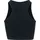 URBAN CLASSICS Cropped Rib Top Schwarz M