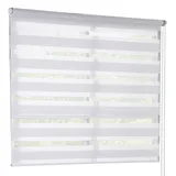 MYDECO Doppelrollo JUST, weiß - 140 x 160 cm