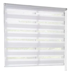 MYDECO Doppelrollo JUST, weiß - 140 x 160 cm