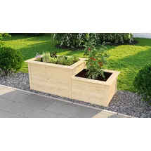 Weka Hochbeet 205 x 79 x 81 cm Beige