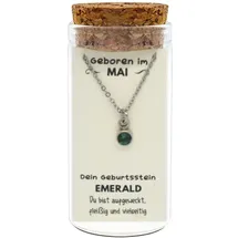Jojo "Mai" Geburtsstein Kette im Gläschen