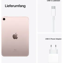 Apple iPad mini (6. Generation 2021) 256 GB Wi-Fi + Cellular rosé