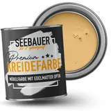 SEEBAUER diy Kreidefarbe für Möbel Orange 375ml für Innen (No. 517 Tropical Taste) Möbelfarbe ohne Schleifen - Holzfarbe extra matt - Holzlack, Möbellack hohe Deckkraft