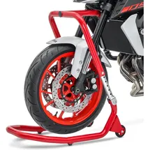 ConStands Lenkkopfständer Vorderrad V5 Kompatibel mit Ducati 1199 Panigale 12-14 rot
