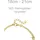 Jobo 2-reihig Armband goldfarben 21 cm