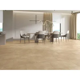 Classen Designboden Fliese HydroClick mit Trittschalldämmung beige
