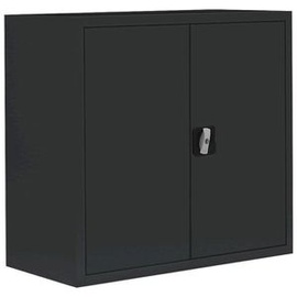 Classix Stahlschrank X-530309 tiefschwarz 80,0 x 38,0 x 75,0 cm, aufgebaut