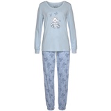 VIVANCE DREAMS Damen Pyjama hellblau Gr.44/46