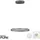 neuhaus pure® by paul neuhaus E-Loop 2xLED-Board/22W 70 cm rund grau