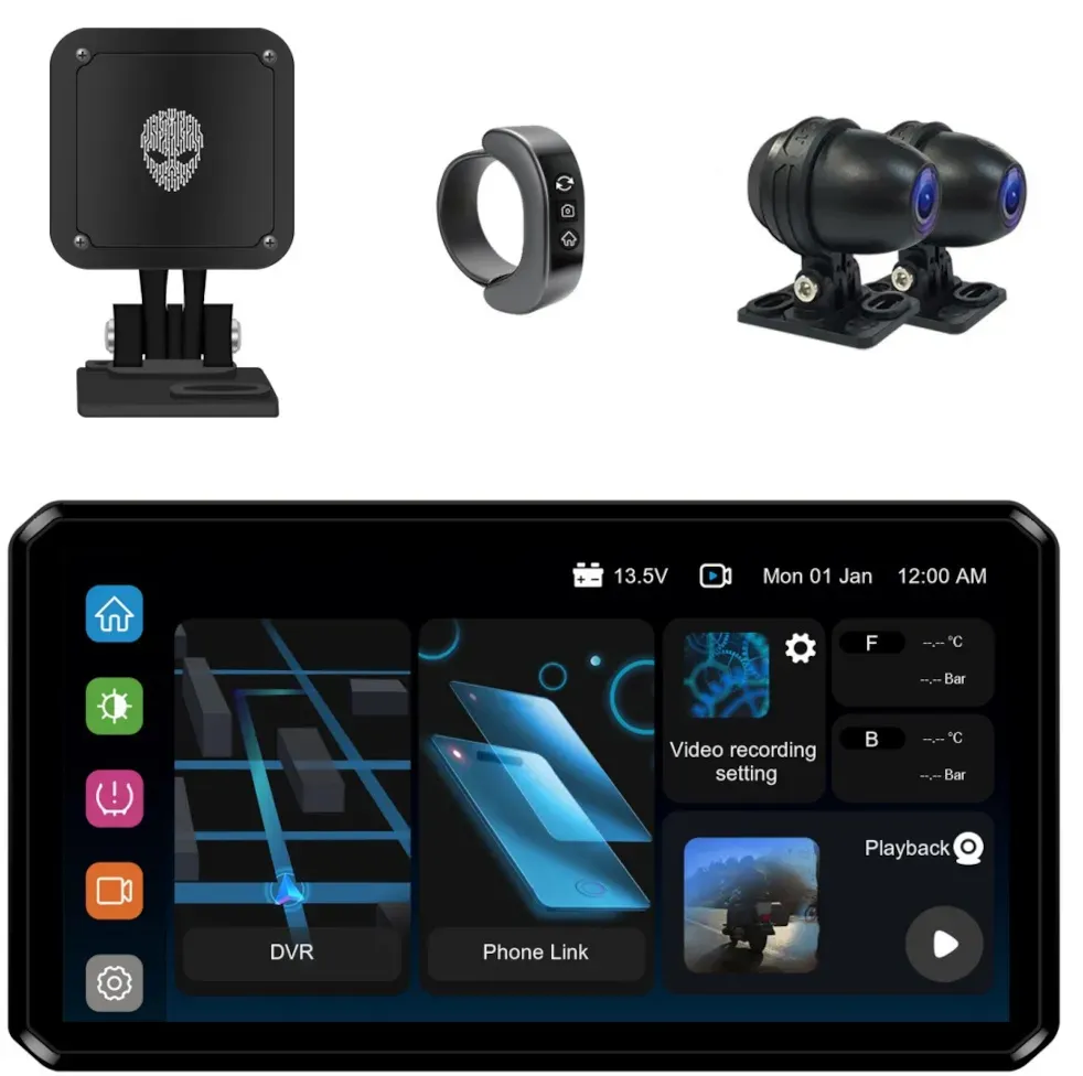 AlienRider M2S Motorrad Multimediasystem + Kameras + Wave-Radar