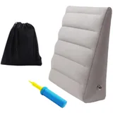 Folpus Aufblasbares Keilkissen Rückenkissen leicht zum Sitzen im Bett Bein Höhe Keilkissen für Schlafzimmerauto