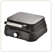 LITTLE BALANCE 8652 Speed 1500 Vintage, Elektrische Waffeleisen, echte belgische Waffeln, rechteckig, flauschig und knusprig, 1500 W, Vintage Design