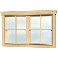 SKANHOLZ SKAN HOLZ Doppelfenster BxH 2 x 57,5 x 70,5 cm für 28 mm Häuser