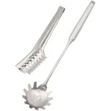 Intirilife Spaghettilöffel und Spaghettizange 2er Set | Gr.: onesize